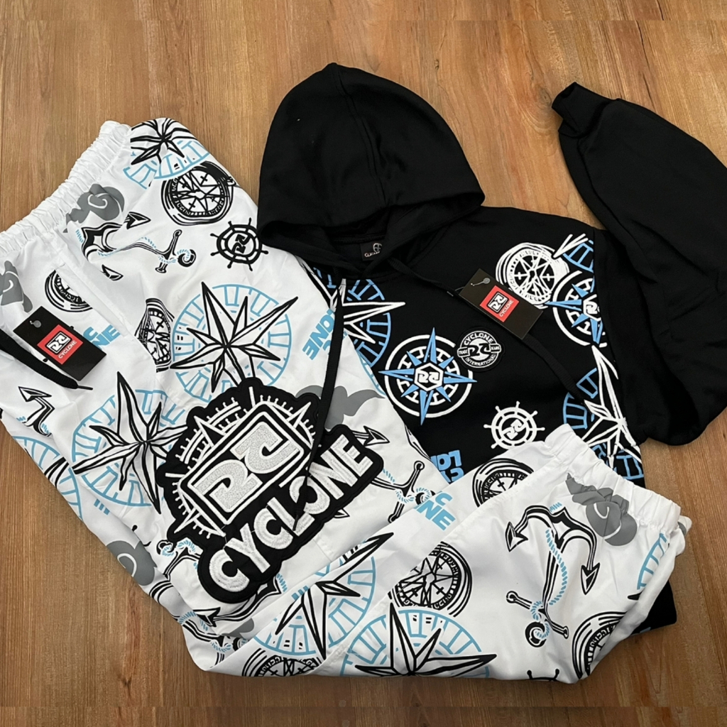 Kit Blusa de moletom Bussola+ Calça de microfibra Cyclone