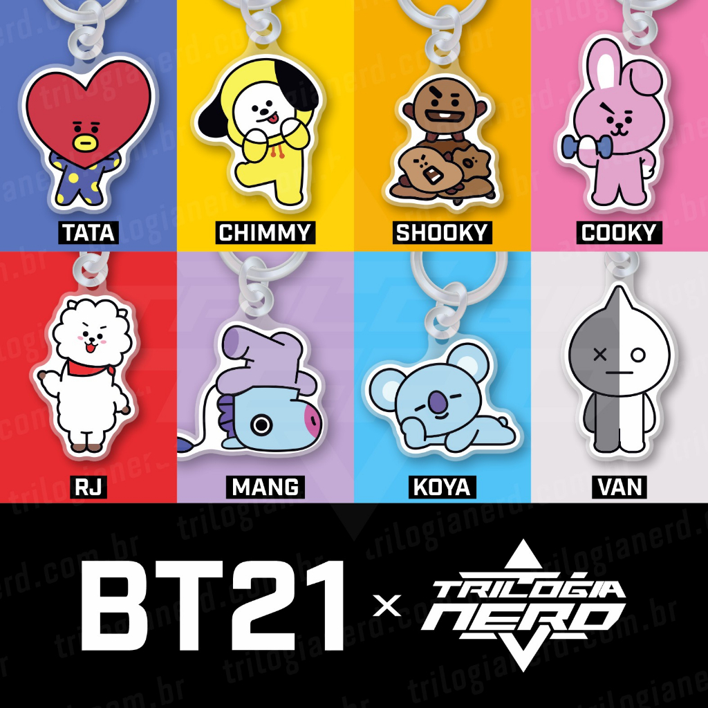 Chaveiros BT21 - BTS Keychain