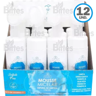 Box Mousse Micelar Phallebeauty cosméticos limpeza de pele facial