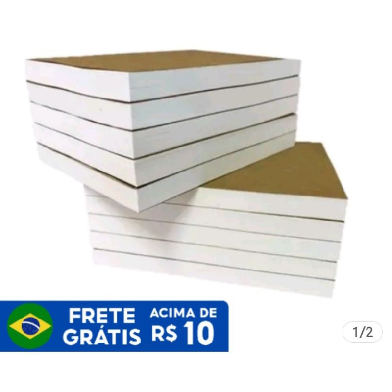 250 Blocos Com 100 Folhas Cada 10x14cm Rascunho Anotação Comanda De Restaurante Em Branco 2532