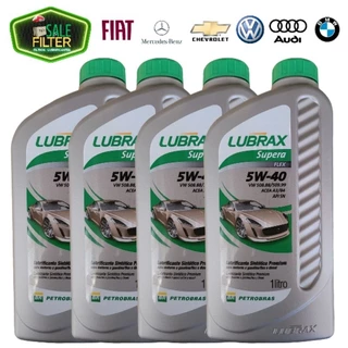 KIT 4L ÓLEO SINTÉTICO 5W40 SUPERA FLEX LUBRAX / PETROBRAS