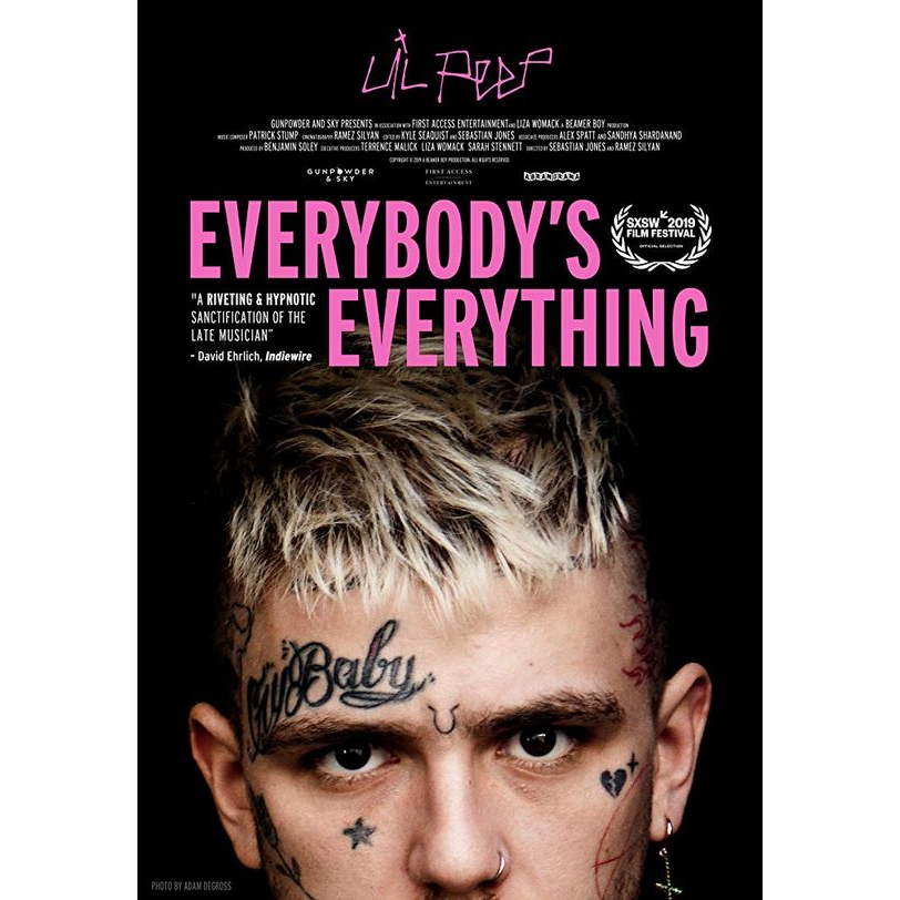 Poster Lil Peep 42x30cm Tamanho Grande Capa de Álbum Hellboy Crybaby ...