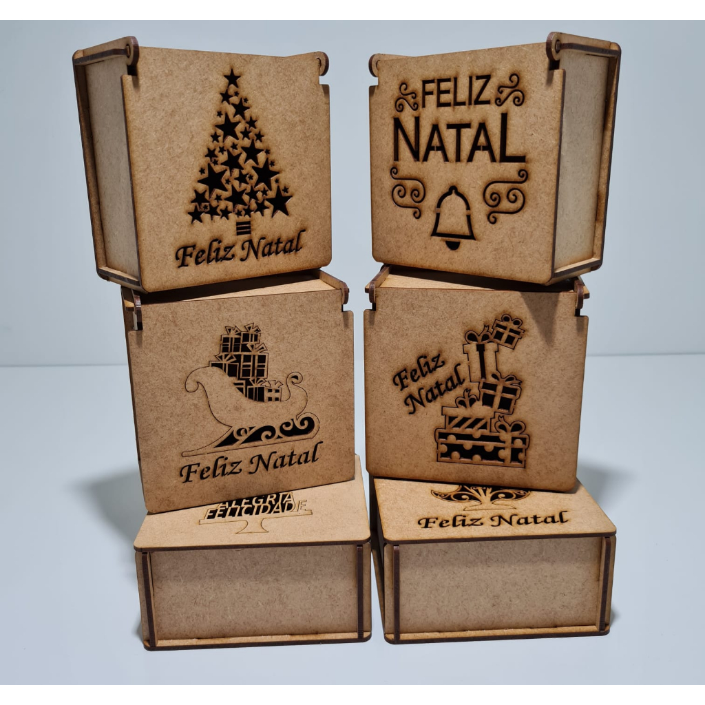 Cartão Árvore - Noite de Natal c/ 20 Un - Custom Box - Caixas criativas  para brigadeiros, brownies e doces