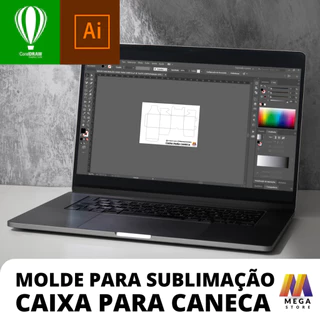 Molde Caixa para Caneca de porcelana para sublimação