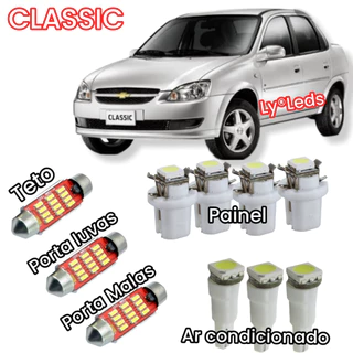 Kit led Corsa Classic Led Interna Completo até 2011