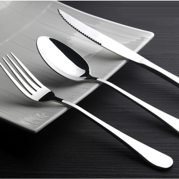 36 Peças Talheres De Aço Inox Faca Garfo Colher Cozinha Promoção