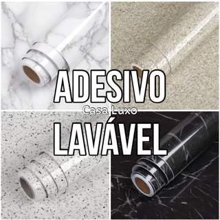 Papel de Parede Adesivo PVC Brilhante Lavável Resistente à Agua