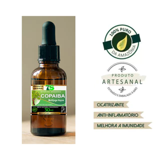 Óleo De Copaíba Da Amazônia 100% Puro / 30 Ml