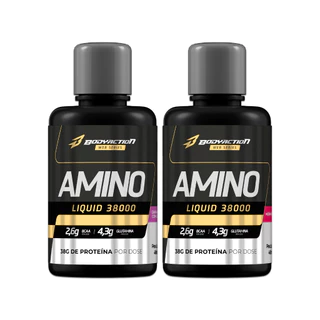 2x Amino Liquid 38000 480ml Aminoácido Líquido Bodyaction