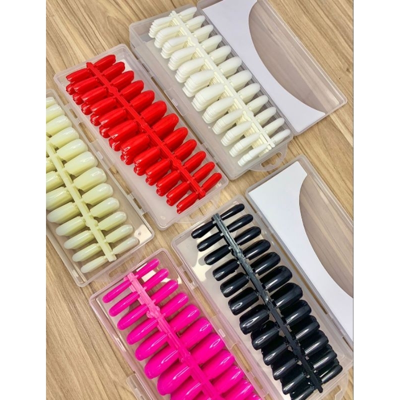 Kit Unhas Postiças Colorida - KIT COM 24 UNHAS NAO VAI NA CAIXINHA ...