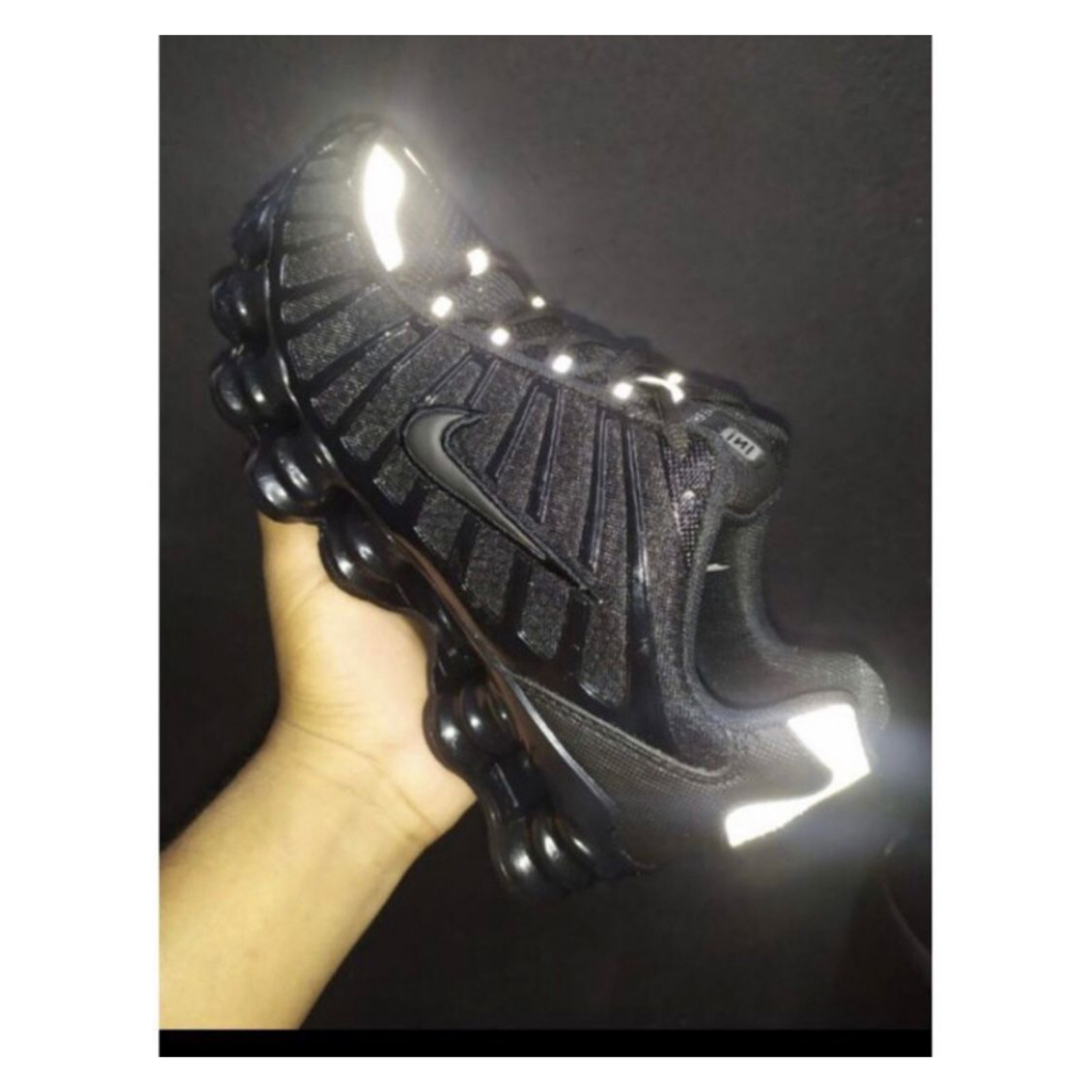 tênis 12 mola refletivo vagalume vapo max macio esportivo caminhada envio imediato tenis 12 molas