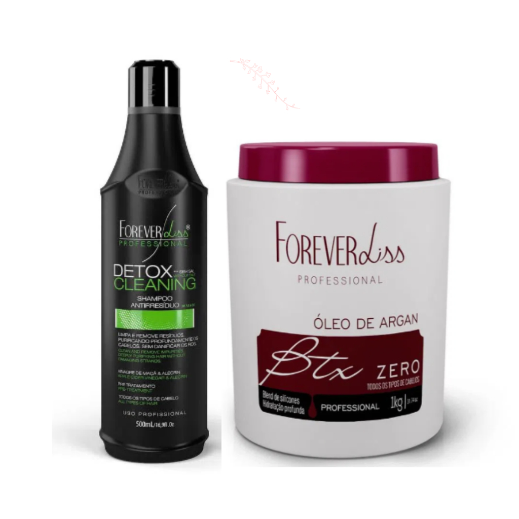 Forever Liss 02 Botox Capilar Argan Oil Zero 1Kg - Cuidados com o