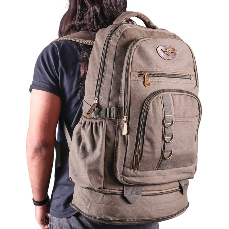 Mochila 3003 Keuven Kvn Lona 50l Expansível Acampamento 3 Cores