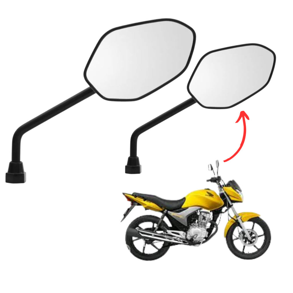 Retrovisor Honda Moto Cg Titan Fan Start 125 150 160 Par | Shopee Brasil
