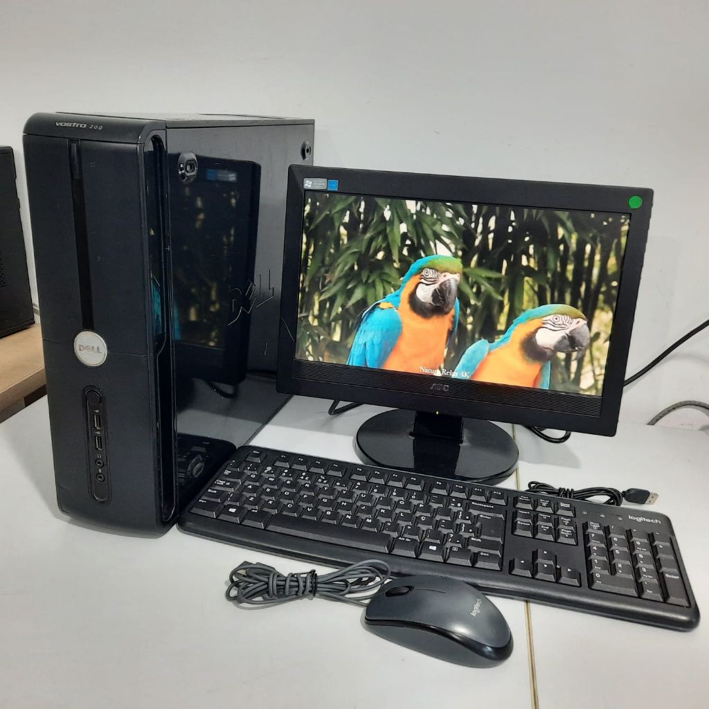 Pc Computador Completo Dell Vostro 200 Core 2 duo Memoria 4gb Wi