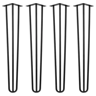 4 Unidades Pés de Ferro Para Mesa Hairpin Legs 80cm 7mm