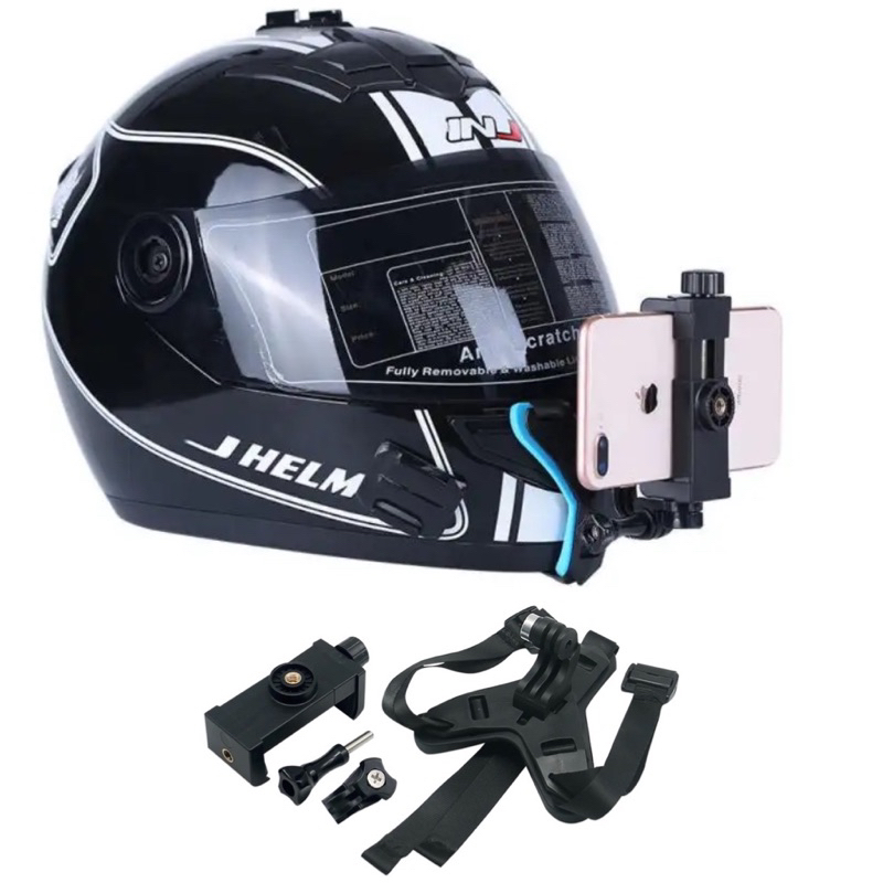 Suporte de Celular e Câmera de Ação GoPro SjCam Para Capacete Posição ...