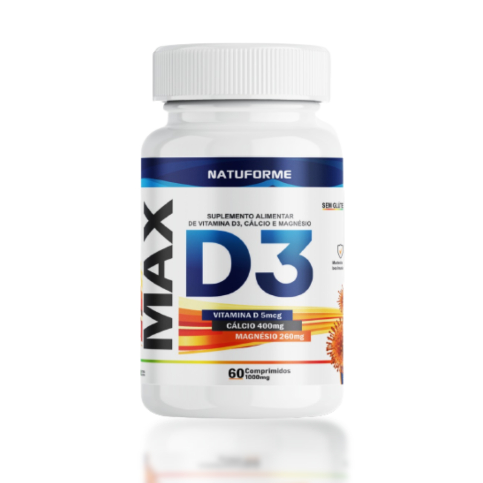 Vitamina D3 Max 60 Comprimidos Natuforme | Shopee Brasil