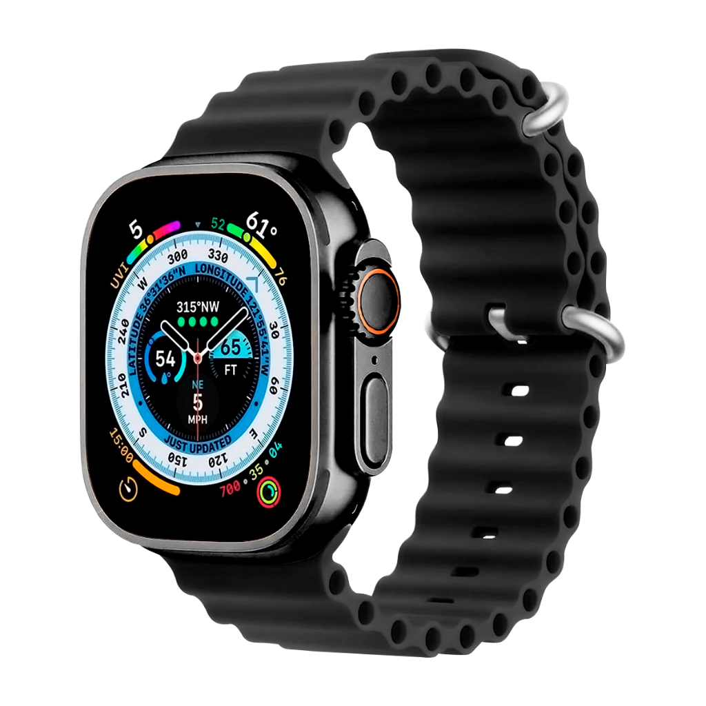 Relógio Smartwatch NFC Calculadora Cardíaca Chamada GPS Voz Inteligente Digital
