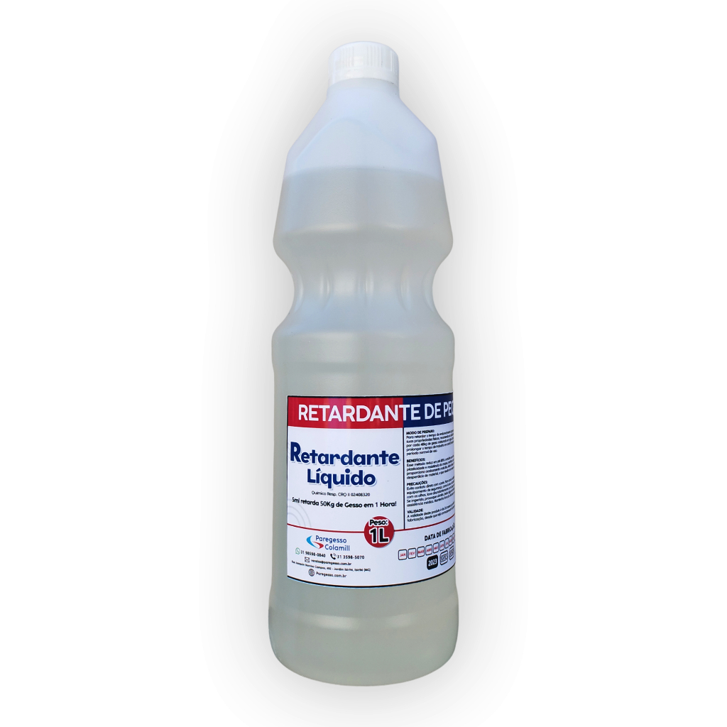 Retardante Liquido para Gesso de 1 Litro Shopee Brasil