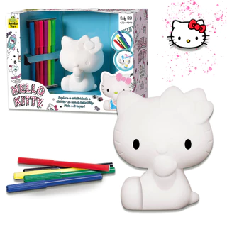 Brinquedos Para Pintar e Colorir Hello Kitty, Unicornio e Dinossauro + Tinta