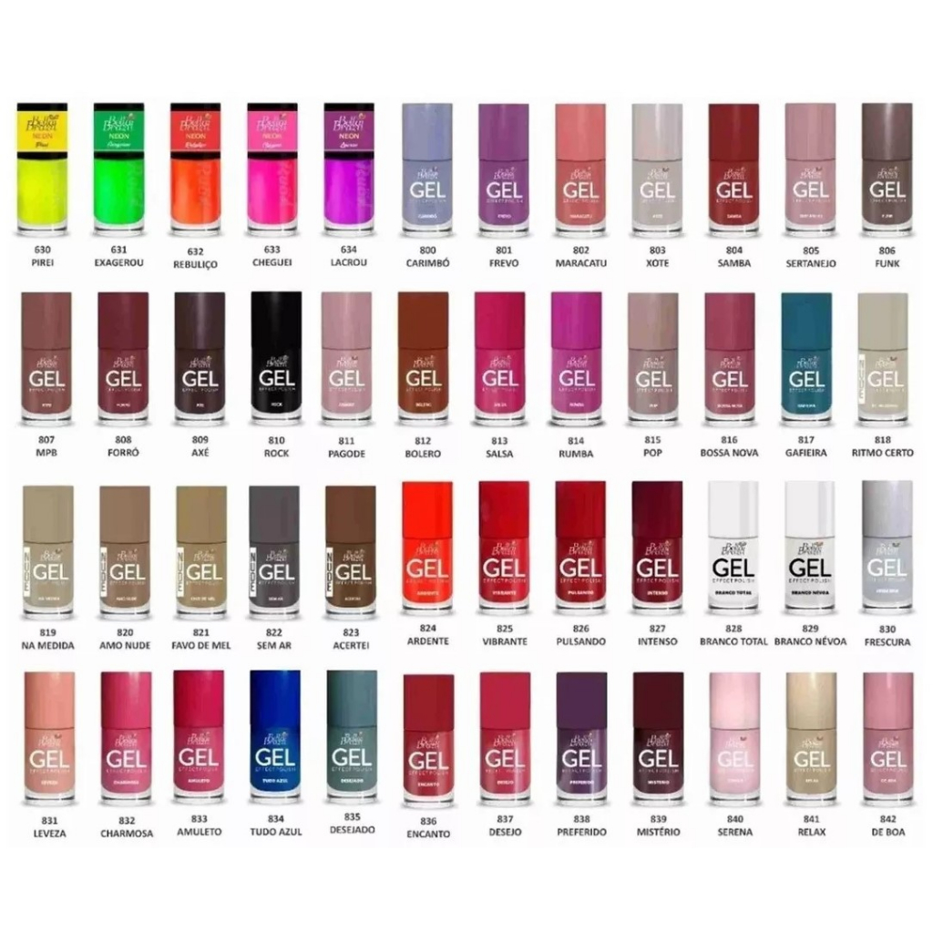Esmalte Bella Brazil EFEITO GEL *Seca Sem Cabine* 9ml | Shopee Brasil