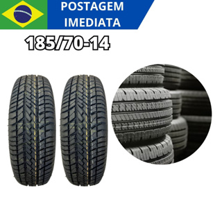 Kit Pneu aro 14 185 70 remold vipal automotivo premium 2 unidades