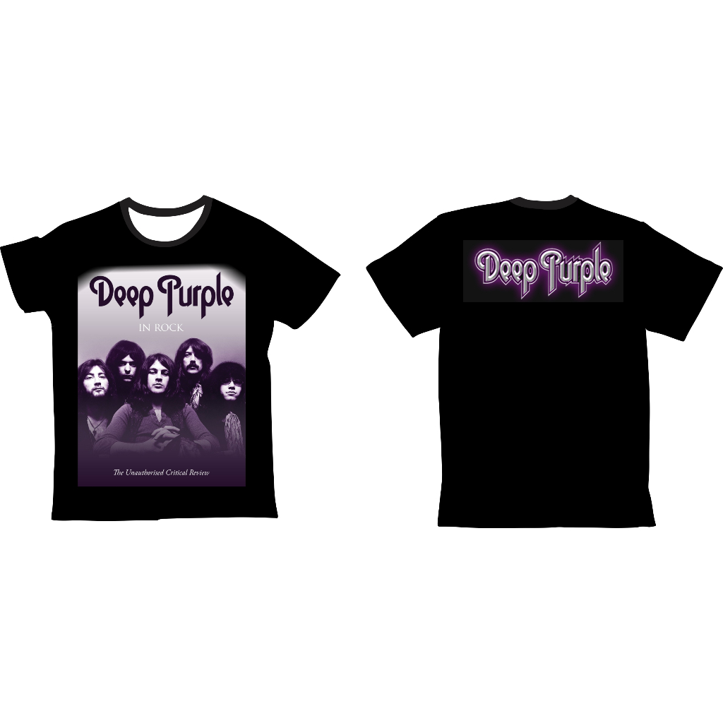 Camiseta Deep Purple In Rock Tecido Dry Fit Poliester Shopee Brasil