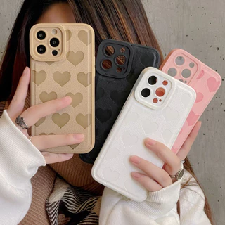 INS Capa De Celular Flexível Estilo Coração Amor Para iPhone 13 Pro Max