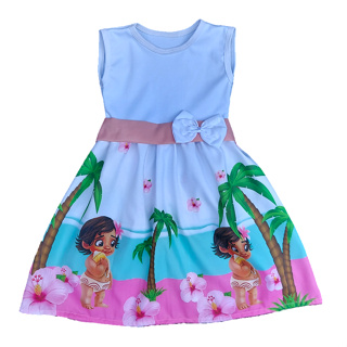 Vestido Infantil Temático Moana Baby Roupa/Fantasia