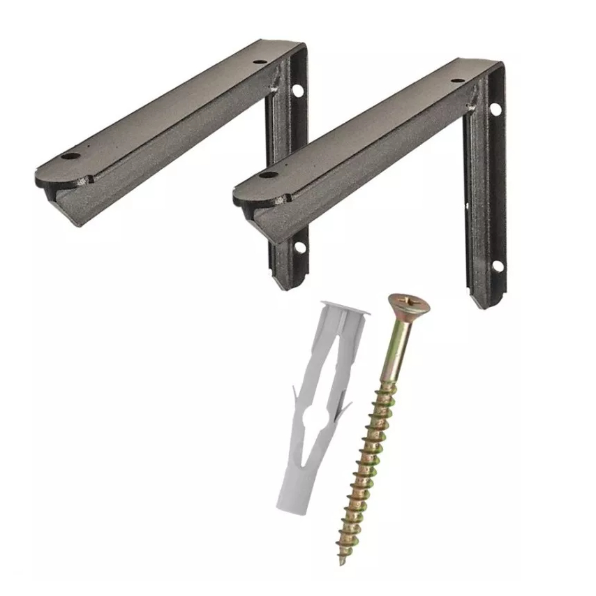 Kit 2 Suporte Mão Francesa Grapa Suporta 160kg - 70cm