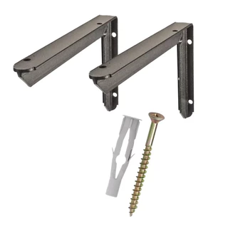 Kit 2 Suporte Mão Francesa Grapa Suporta 200kg - 20cm