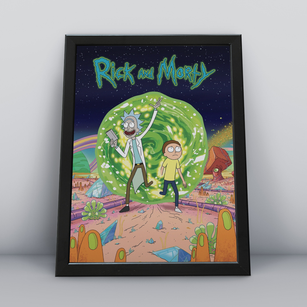 Quadro decorativo Rick And Morty A4 ESCOLHA SUA IMAGEM