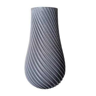 Vaso decorativo espiral impresso 3D - decoração para sala, quarto e escritório...