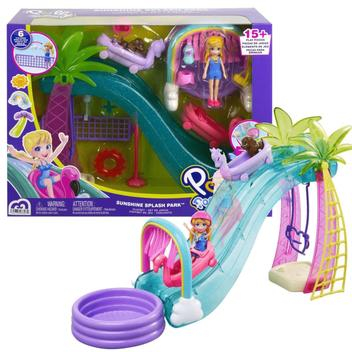 Playset Polly Pocket - Parque Aquático de Esportes - Sunshine Splash Park -  Mattel - superlegalbrinquedos