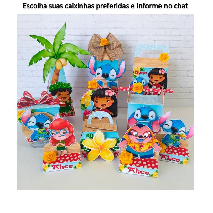 Lilo & Stitch - Kit Festa | Lembrancinha | Presente | Personalizado | Para  Montar