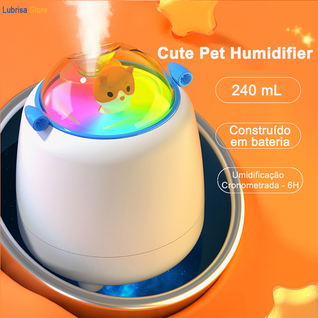 Humidificador De Ar Infantil Umidificador Aromatizador Sem Fio Difusor ...