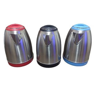 Jarra / chaleira elétrica inox vermelha/preta/azul 220v ou 110V