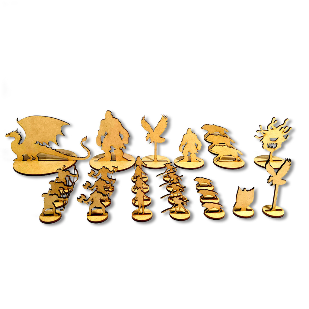 Miniaturas MDF- Monstros - RPG