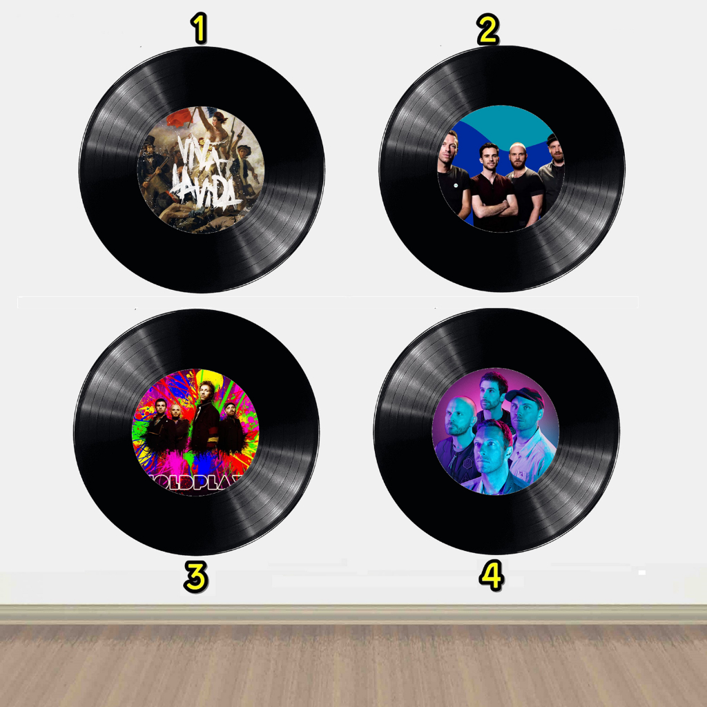 Disco Vinil Cold Play Pop Art Album Lp Decorativo | Shopee Brasil