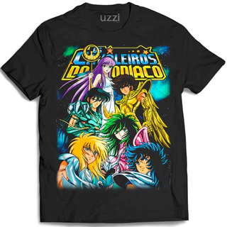 Camiseta Cavaleiros do Zodíaco Camisa cdz Shiryu Ikki Saint Seiya
