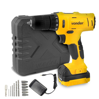 Parafusadeira Furadeira PFV120 Bateria 12v Bivolt Vonder