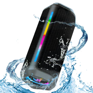 Alto Falante Caixa Som Bluetooth A Prova D'agua Led Rgb Nfe em Oferta na Shopee