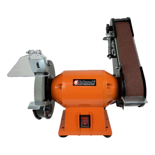 Motoesmeril de Bancada 6'' Com Lixadeira de Cinta 3450RPM Esmeril Esmiril de Bancada Profissional Bivolt