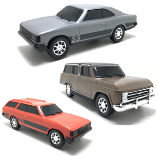 Kit 3 Carrinho De Brinquedo Miniatura Caravan/opala/Veraneio Kit Classicos Chevrolet