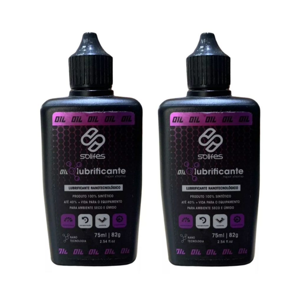 Par Lubrificante Bicicleta Corrente Hiper Oil Xtreme Solifes 75ml
