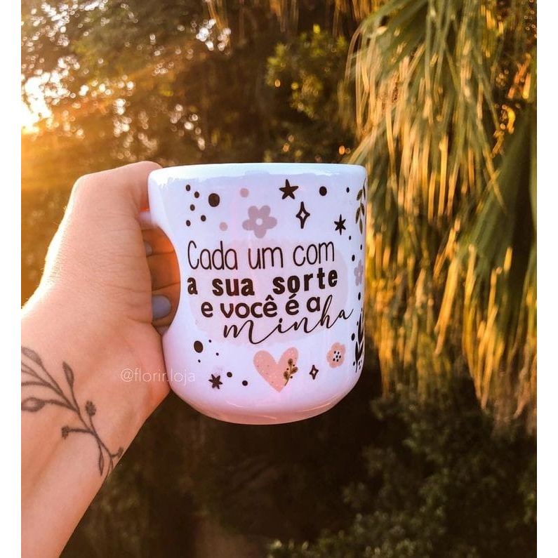 Caneca Personalizada Minha Sorte E Você Porcelana Estampada