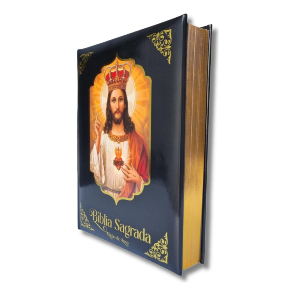 Bíblia Sagrada Católica Grande - Edição Luxuosa Capa Dura-Linda Bíblia