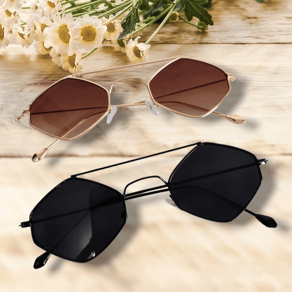 Óculos de Sol Feminino Triângulo Diamante Masculino Moderno Triangular ...