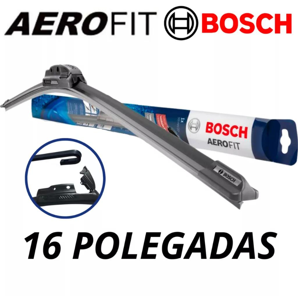 Palhetas Limpador Parabrisa Carro Gancho Original Bosch Aerofit Silicone